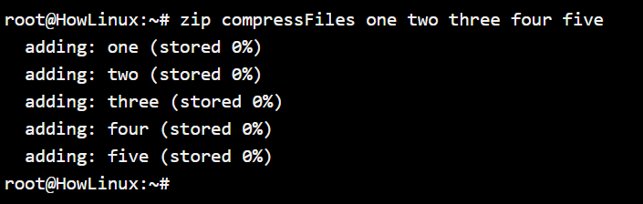 Compressing Files Using Zip