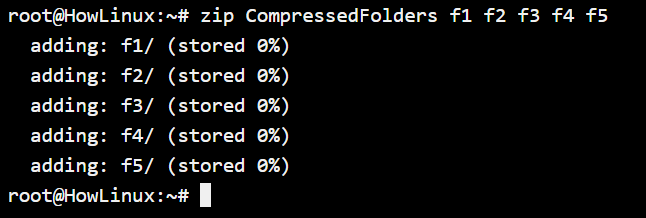 Compressing Multiple Folders