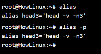 Alias Command List Aliases