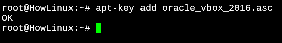 Apt Key Add Command Virtualbox