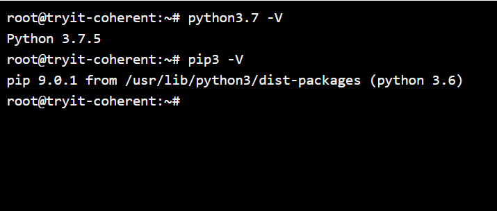 checking python version for installing flask