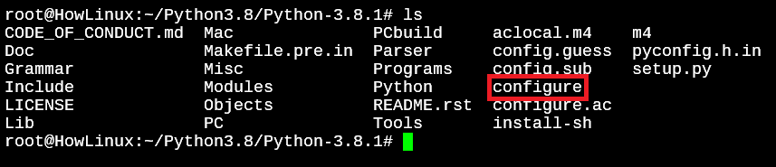 Configure File In Python 3.8.1