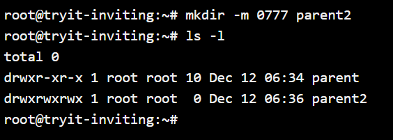 Mkdir Chmod Permissions 1