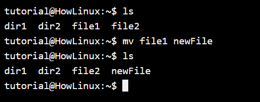 Mv Command Basic Usage 1