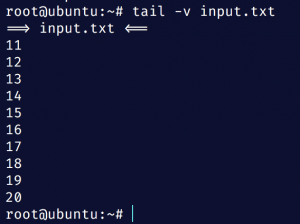 The tail command in Linux - LinuxForDevices