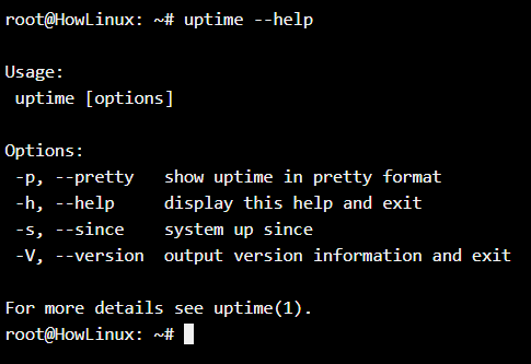 Uptime Help