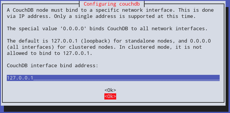 Couchdb Ubuntu Interface