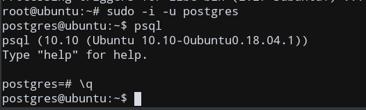 Psql Ubuntu Postgres Account