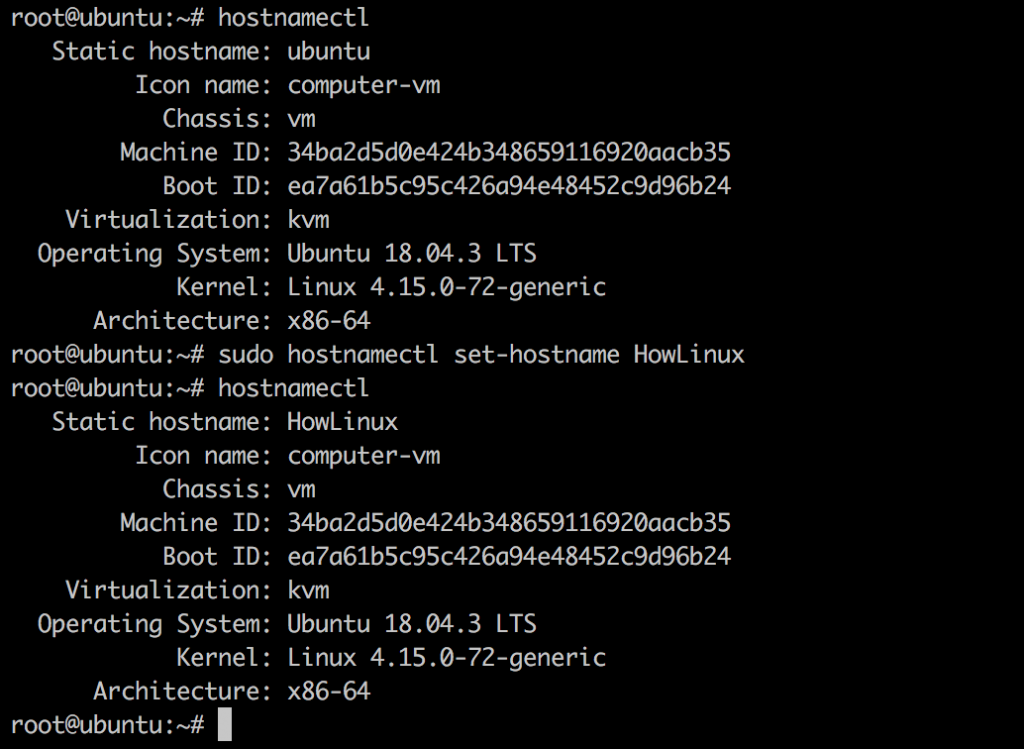 Ubuntu Set Hostname