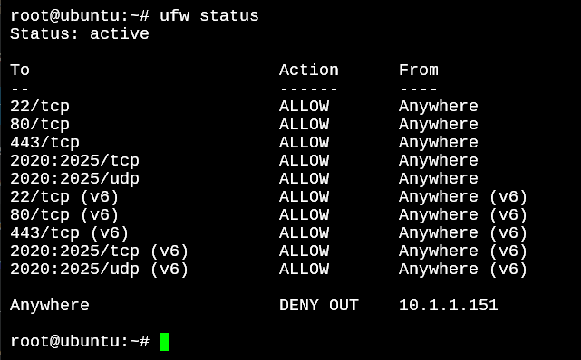 Ufw Deny Outgoing Traffic From Ip Address