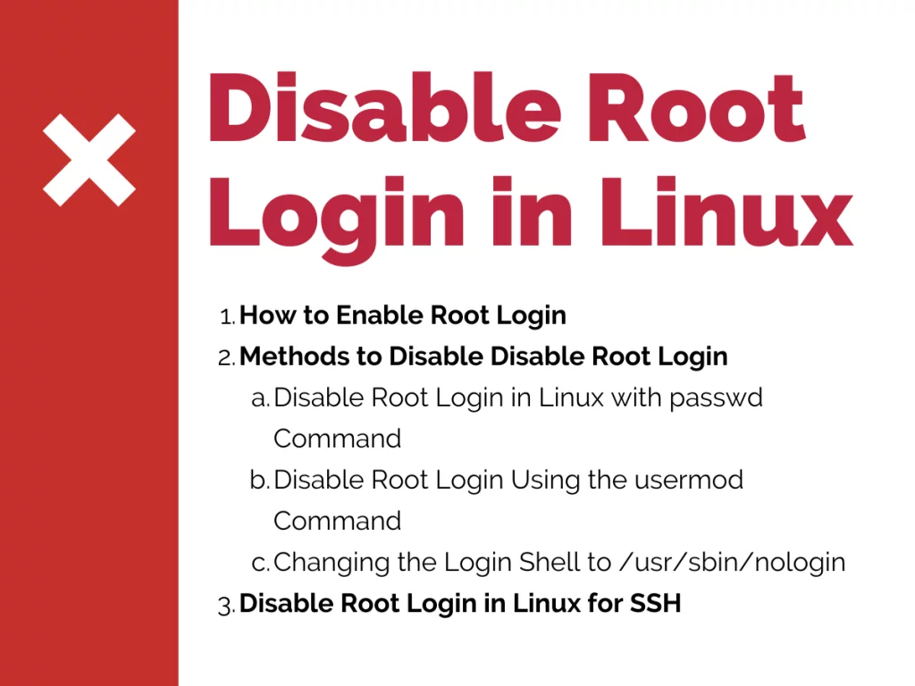 Disable Root Login In Linux