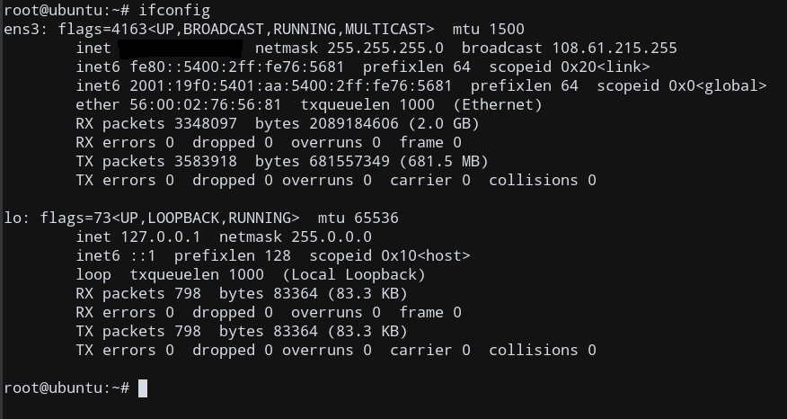 Ifconfig Default