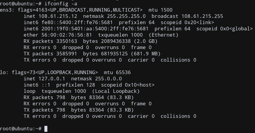 Ifconfig View All Interfaces