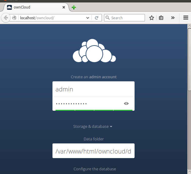 OwnCloud Interface