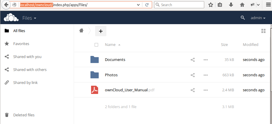 OwnCloud Login 1