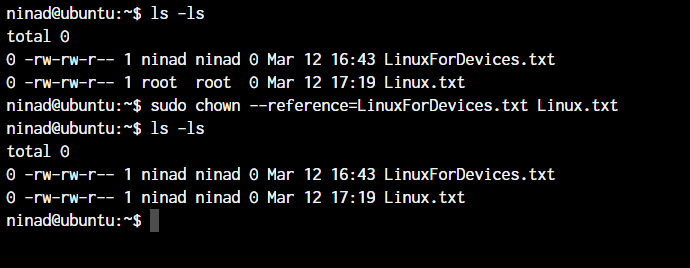 Chown File Permissions Reference