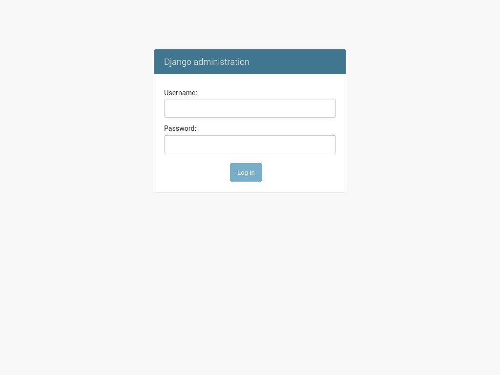 Debian Django Login Page