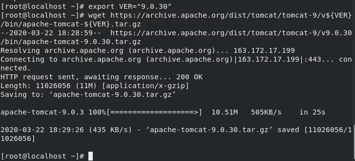 Download Tomcat Step4