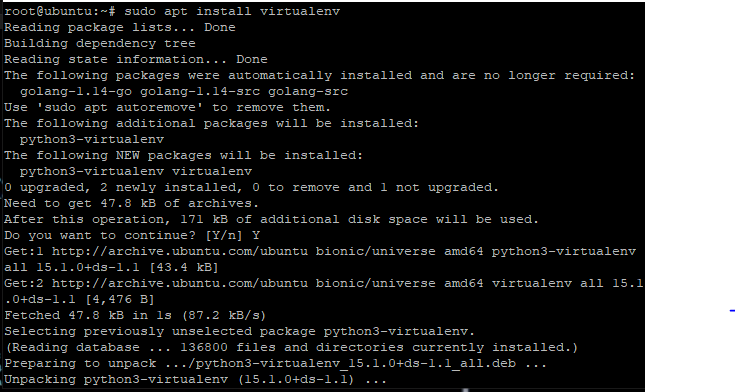 Install Virtualenv Step5