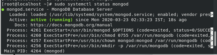 Mongod Status Step6