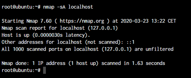 Nmap Ack Scan