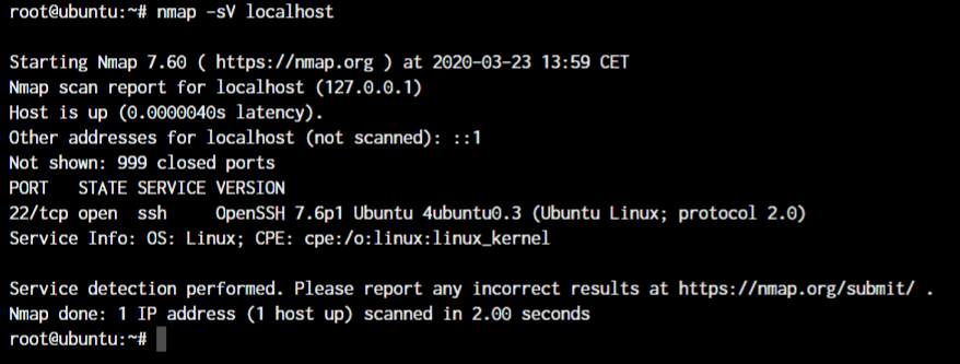 Nmap Version Detection Scan