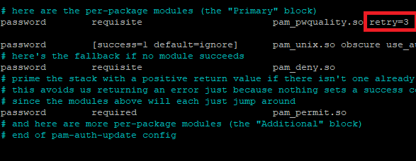 Password Retry Limit