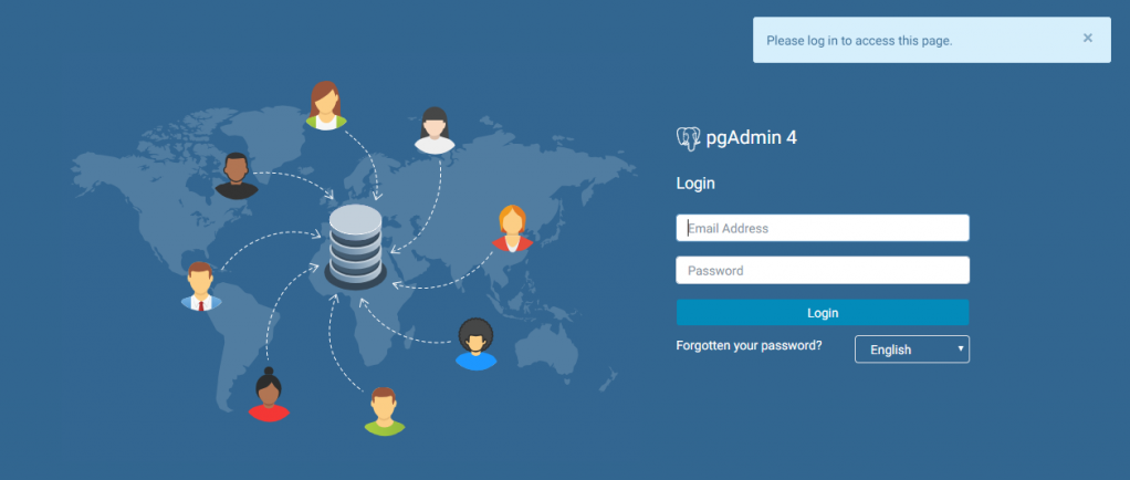 Pgadmin4 Login Page Cropped