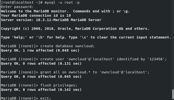 Run Mysql Commands Step11