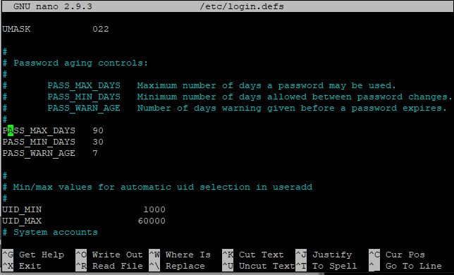 Set Minimum Days Step12