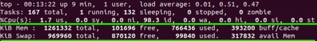 Top Command Summary Memory Region