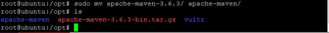 Change The Folder Name Step4 - Install apache maven in ubuntu