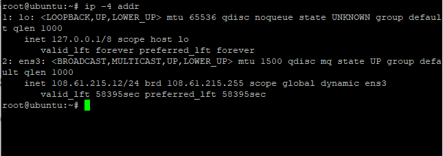 Display Ipv4 Address