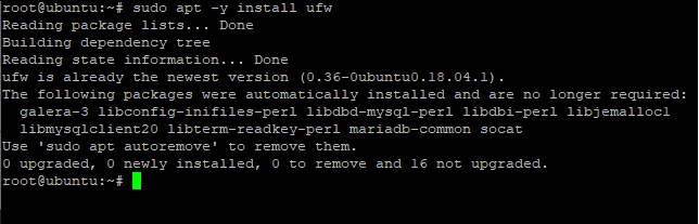 Install Ufw Step6