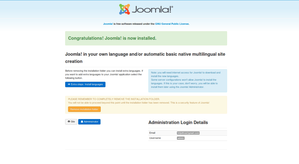 Joomla Interface 4