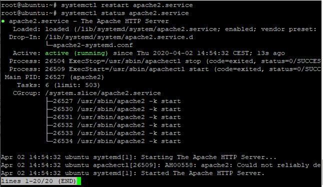 Restart Services Of Apache Step4