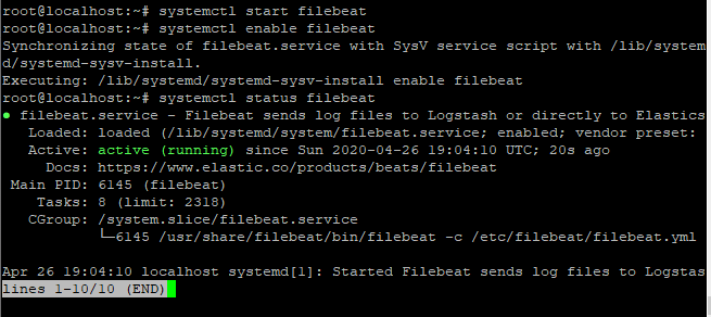 Status Of Filebeat