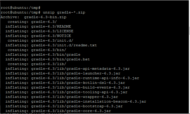 Unzip The Gradle 1