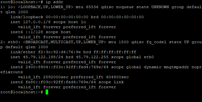 Check Ip Address Using Ip Command