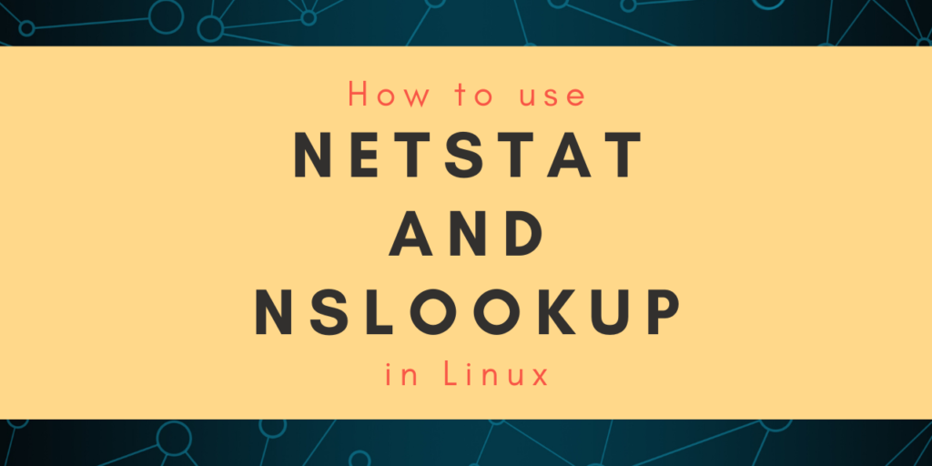 Netstat And Nslookup