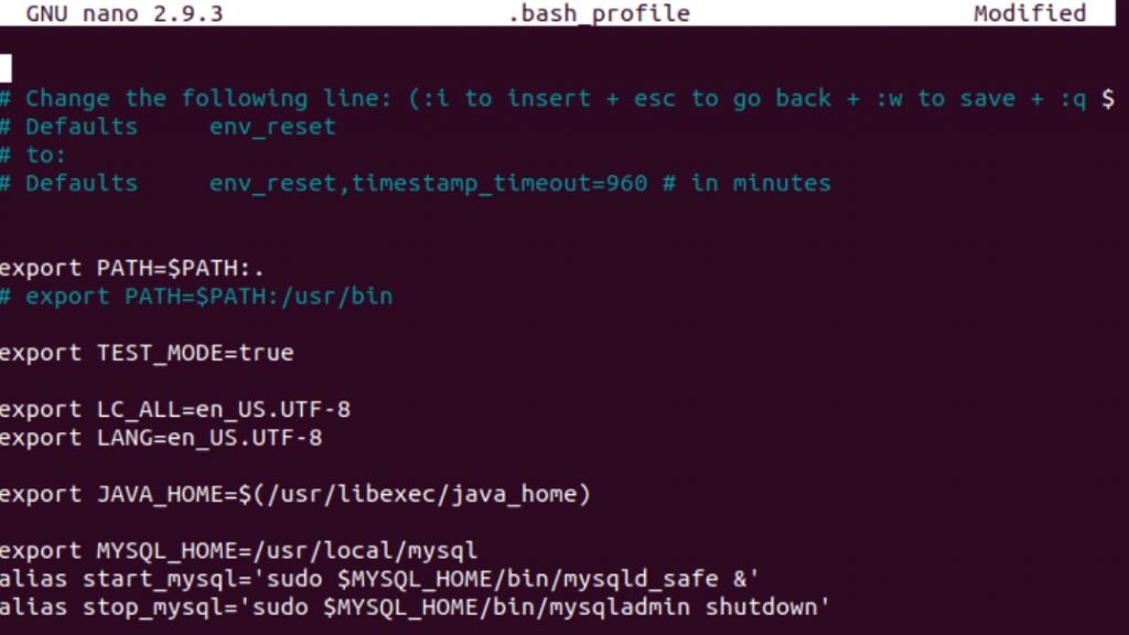 Bash Profile 1