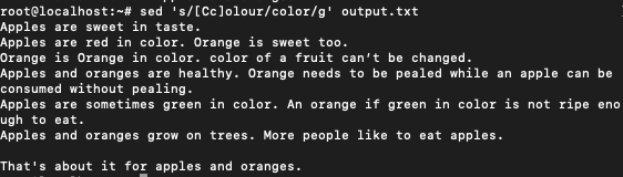 Colour To Color Using Reg Ex