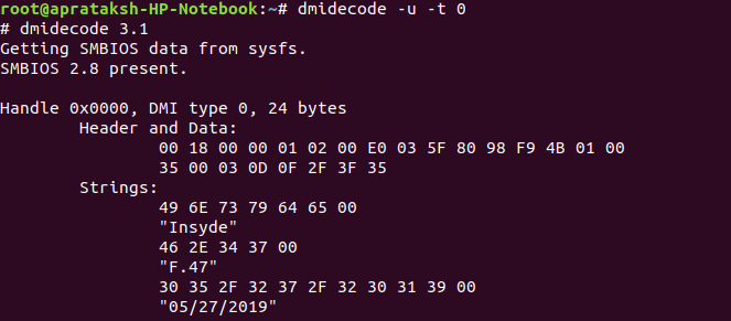 Dmidecode Hex Dump