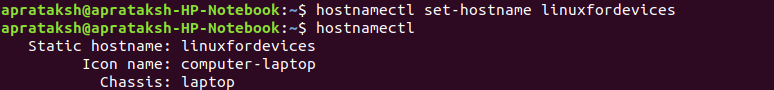 Hostnamectl Change Hostname