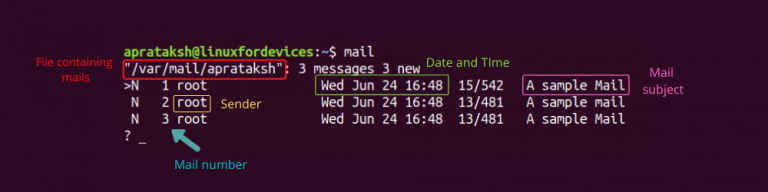 How to use Linux mail command? - LinuxForDevices