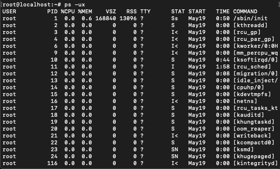 Ps Ux Command