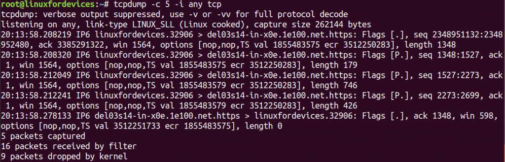 Tcp Filter Tcpdump