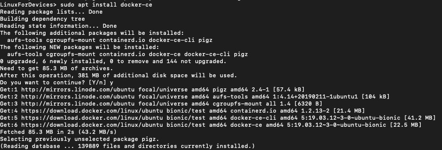 Installing Docker 1