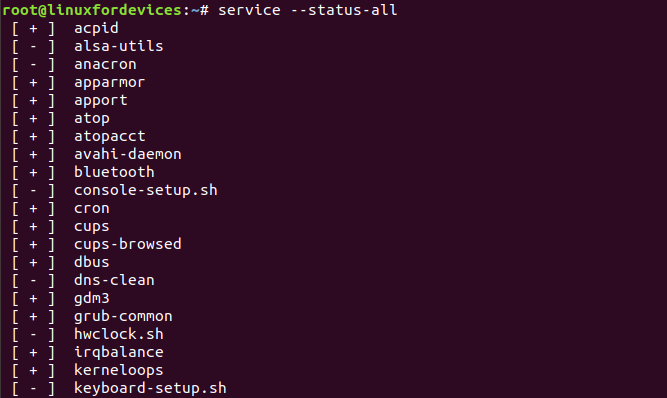 List Services Service Command