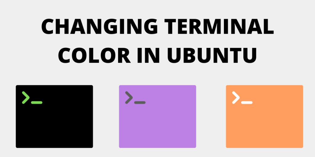 Change terminal Color In Ubuntu